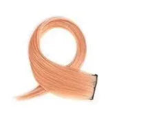 Gradient colour long curly hair wig patch extension piece approximately 60cm in length