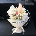 Mini dried flower bouquet for car vent attachment in multiple colour and style options