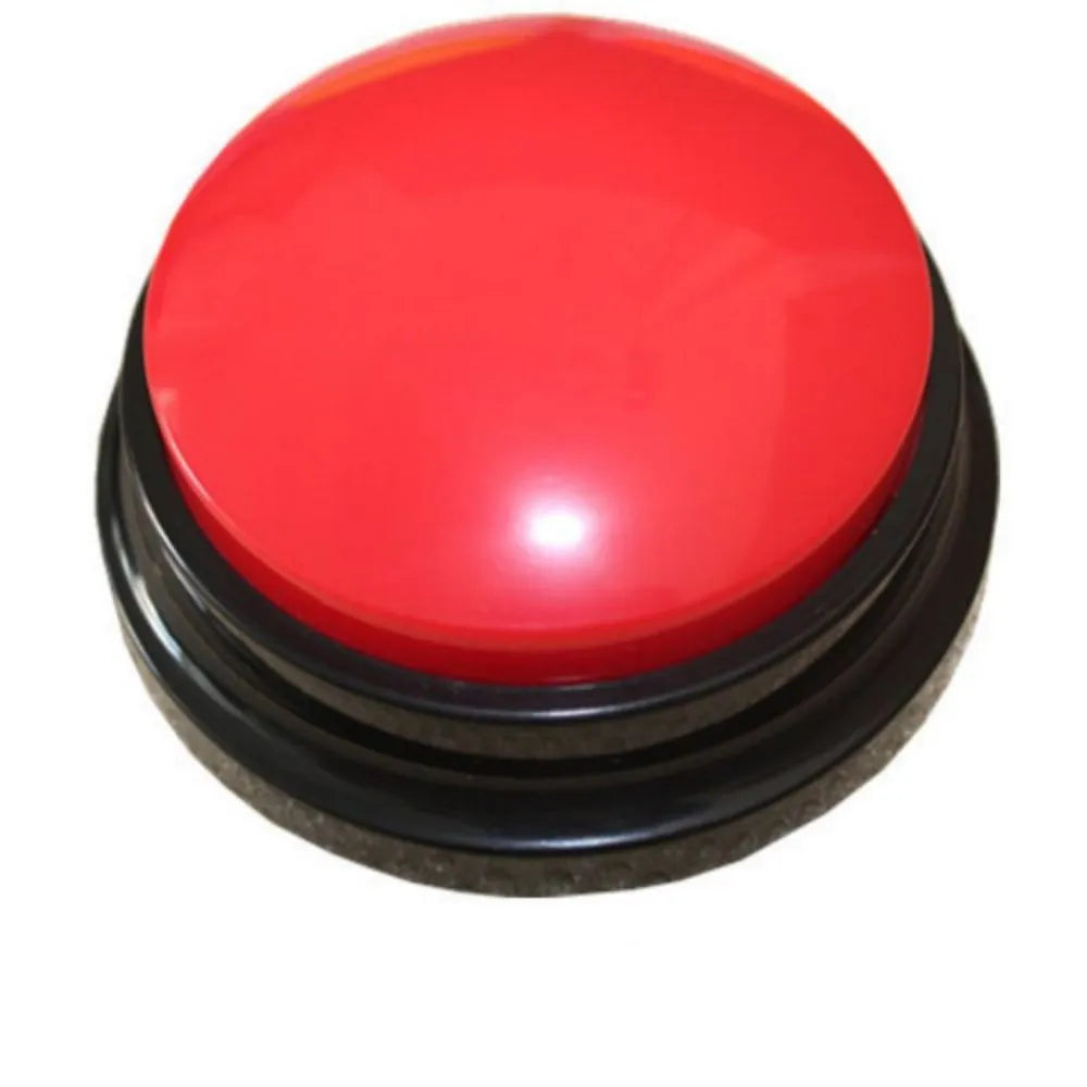 Voice recording button pet training device with multiple colour options for dog command training