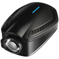 F2 rechargeable wireless car welcome light in black ABS plastic housing