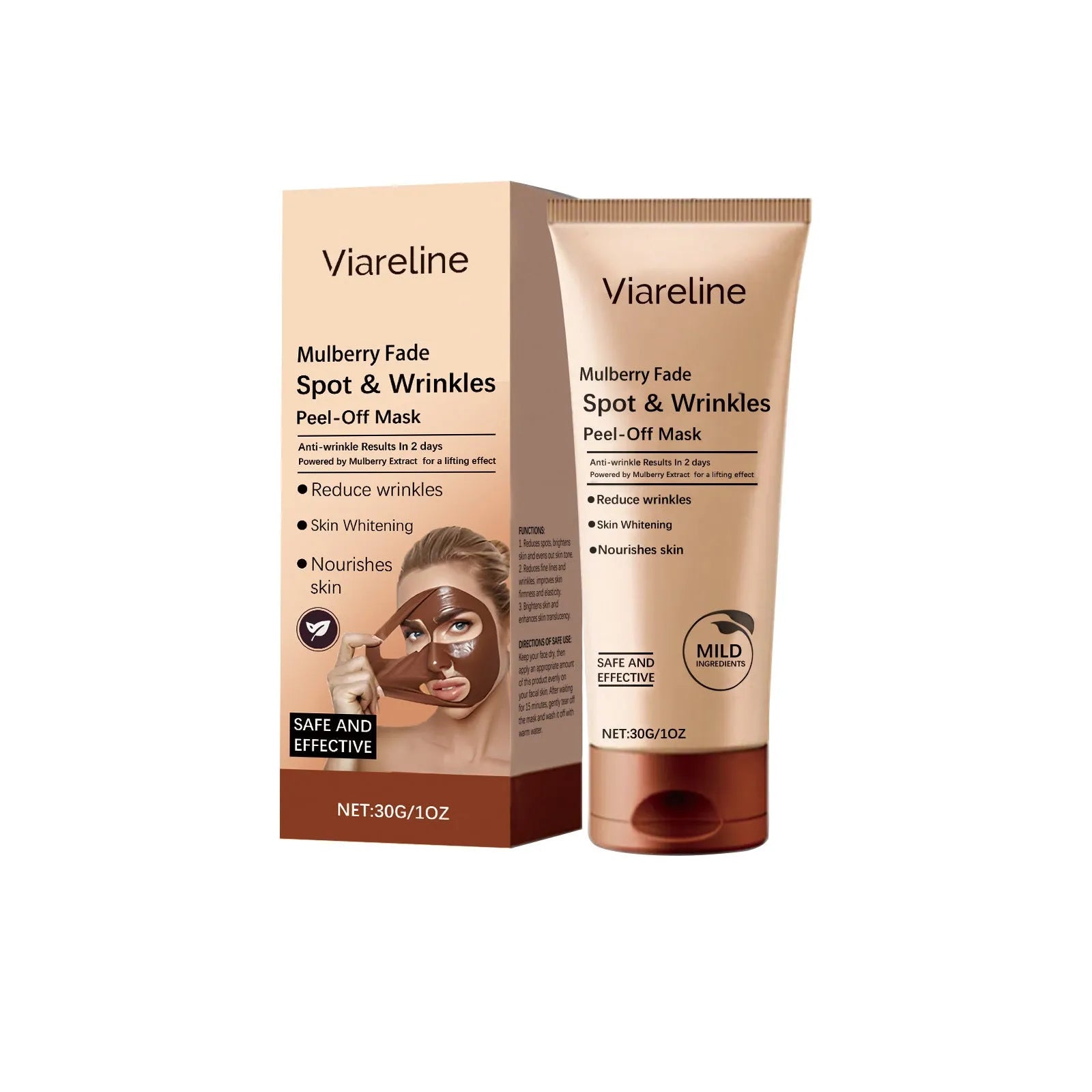 30g facial mask containing arbutin, collagen, hyaluronic acid and plant extracts