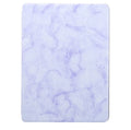 Tri-fold marbling imitation leather iPad case with pen slot in dark gray colour