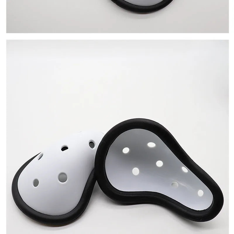 Rubber genital protector for Sanda Taekwondo boxing rugby hockey sports, adult and children sizes