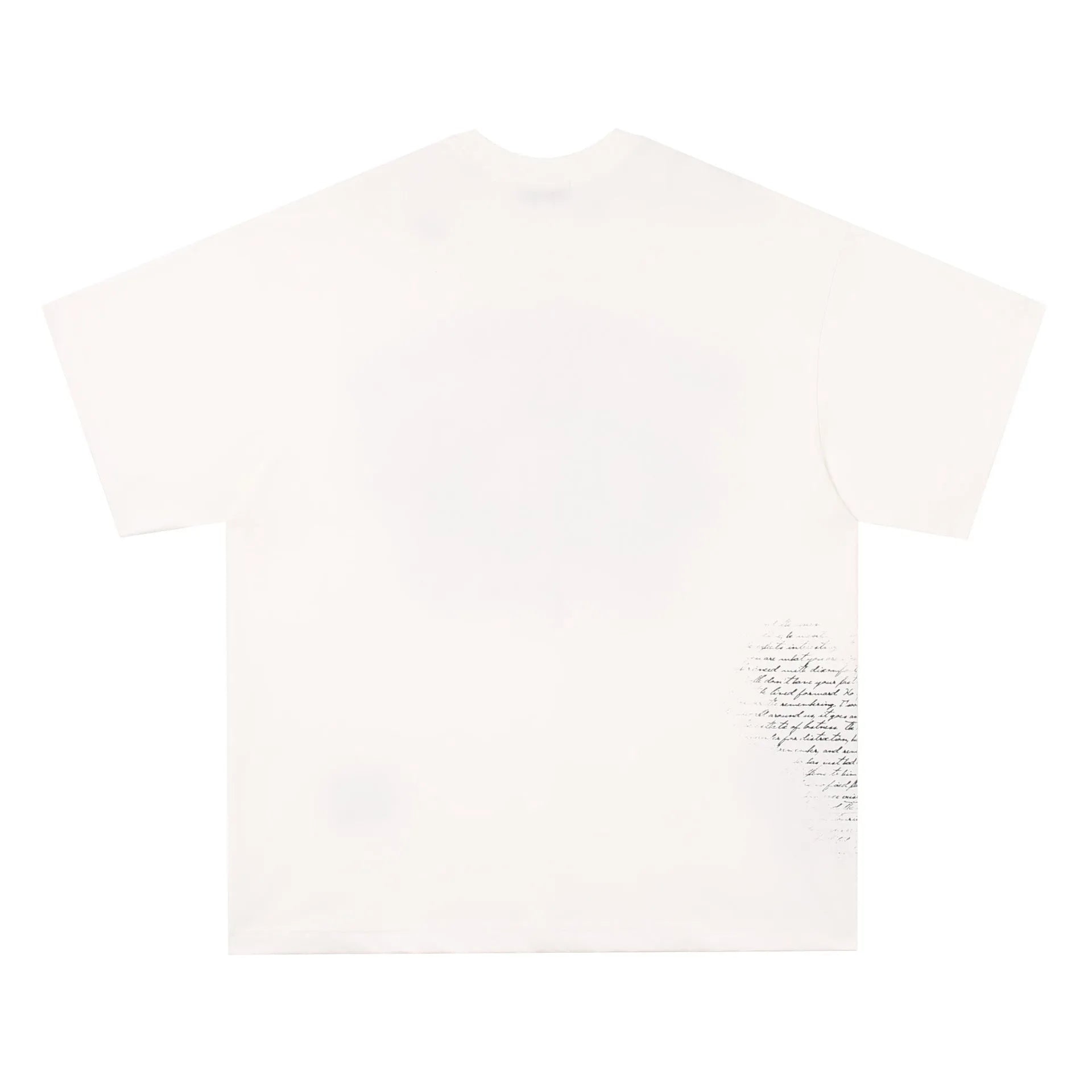 American retro hip hop gothic letter print on a black short sleeve cotton T-shirt.