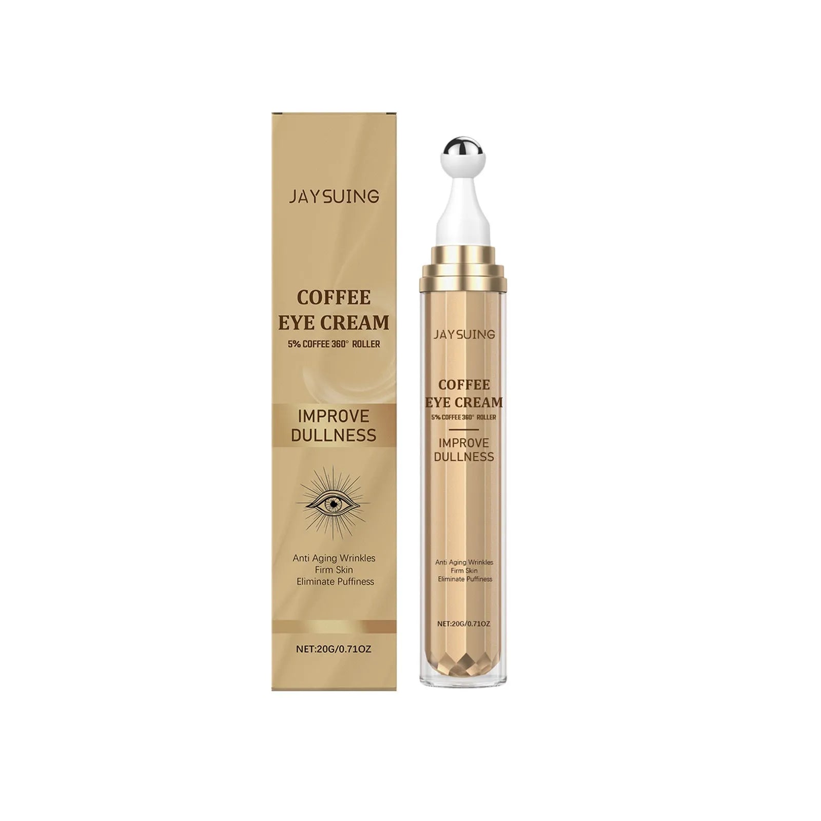 20g jar of Caffeine Firming Eye Cream with coffee extract and nicotinamide.
