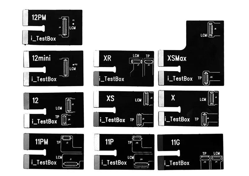 Intelligent mobile phone screen tester device for professional repair diagnostics with ABS and metal housing