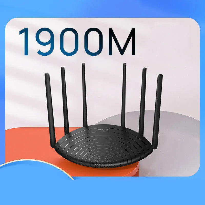 TL-WDR7661 Gigabit Edition wireless router with non-detachable antennas, 254mm x 160mm x 38mm, black