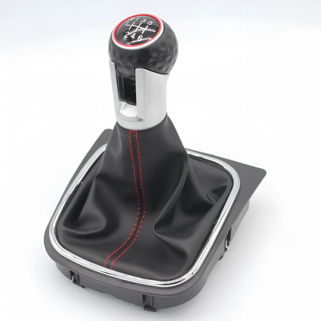 Volkswagen Golf manual gear knob and leather dust boot replacement set for models 5, 6, and 7