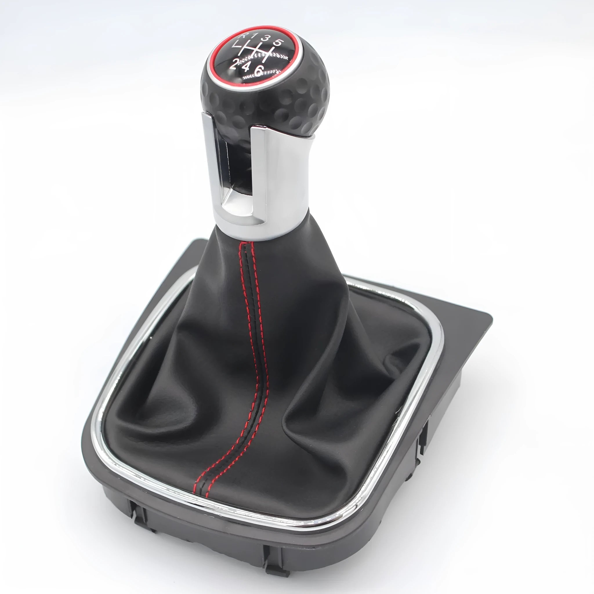 Volkswagen Golf manual gear knob and leather dust boot replacement set for models 5, 6, and 7