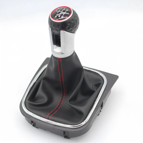 Volkswagen Golf manual gear knob and leather dust boot replacement set for models 5, 6, and 7