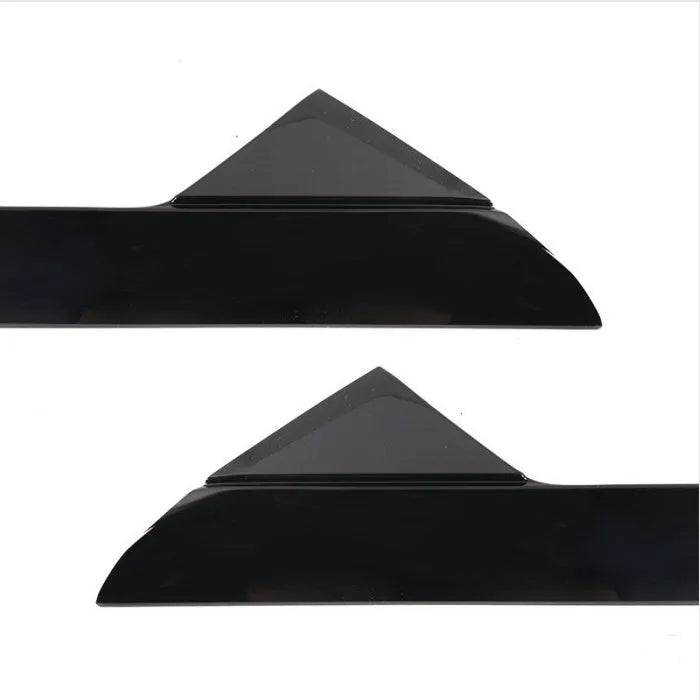 Black front windshield decorative trim panel set for Ford vehicles