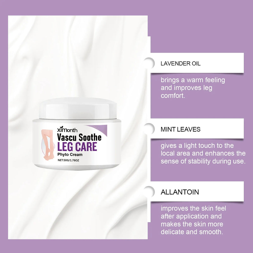 50g jar of lavender and mint massage cream for daily discomfort relief with moisturising benefits