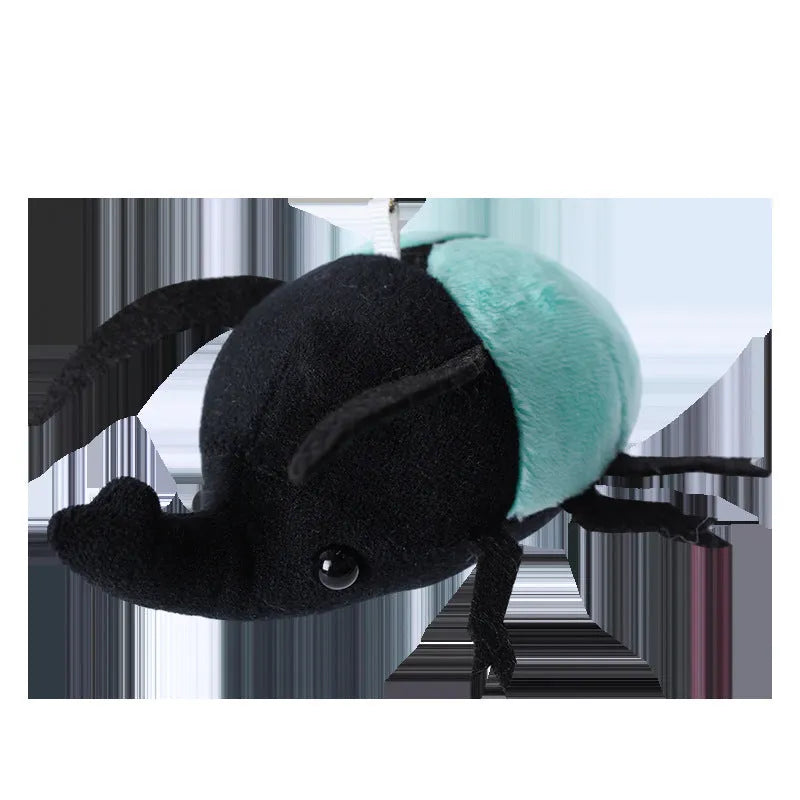 10cm Japanese rhinoceros beetle plush doll pendant in six colour variations