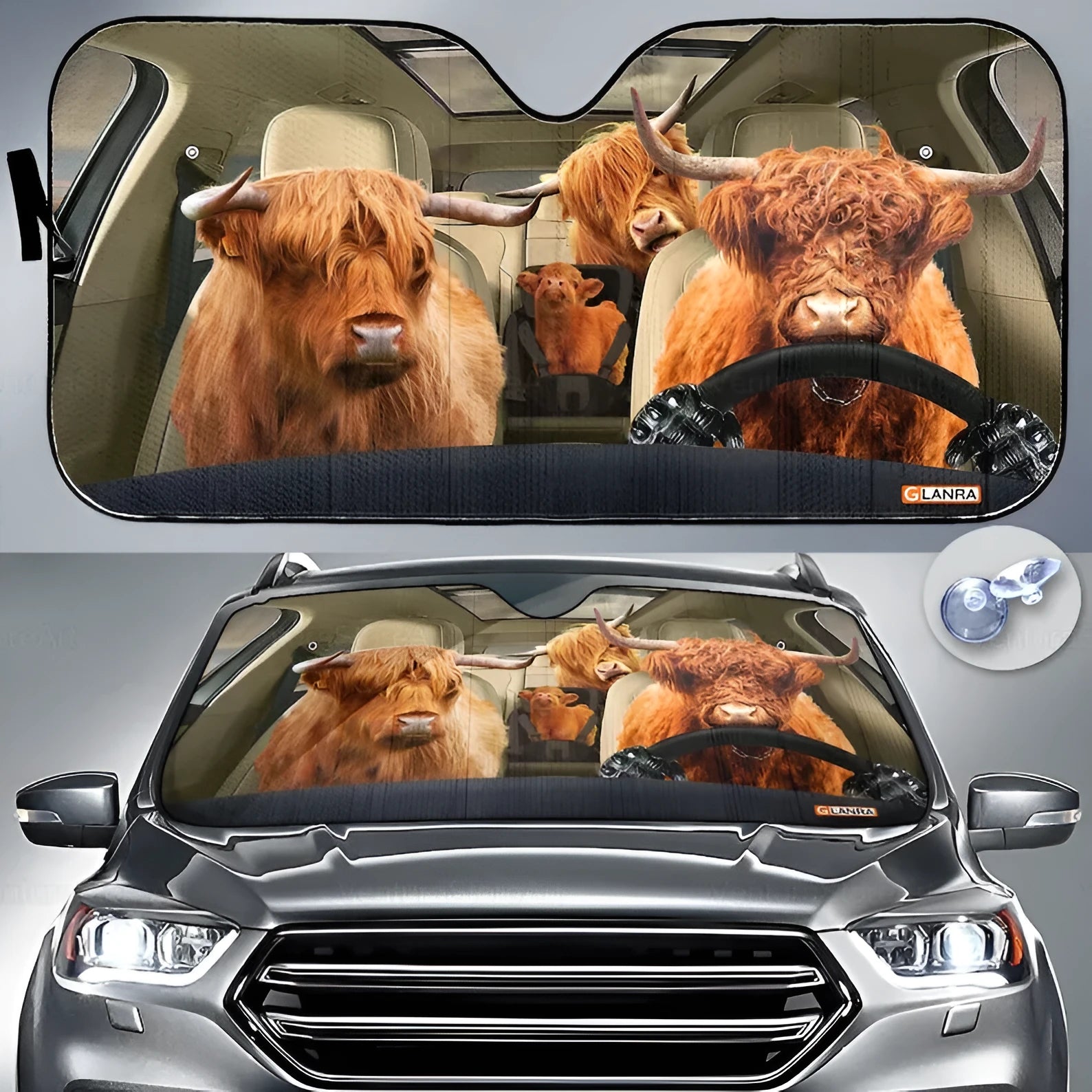 Telescopic car sun shield made from aluminium foil for front windscreen protection