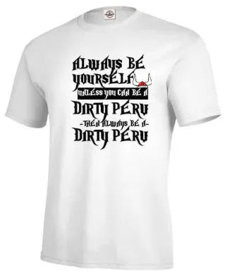 Men's white short-sleeve t-shirt with a printed graphic, casual straight fit.
