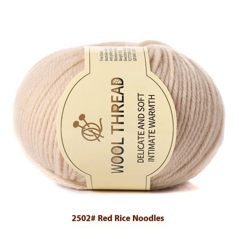 A single roll of hand-knitting wool yarn in a colour choice from over 30 options, for making baby clothes.