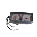 Black alloy motorcycle speedometer for Cgl125 with white dials, 24x20x10cm