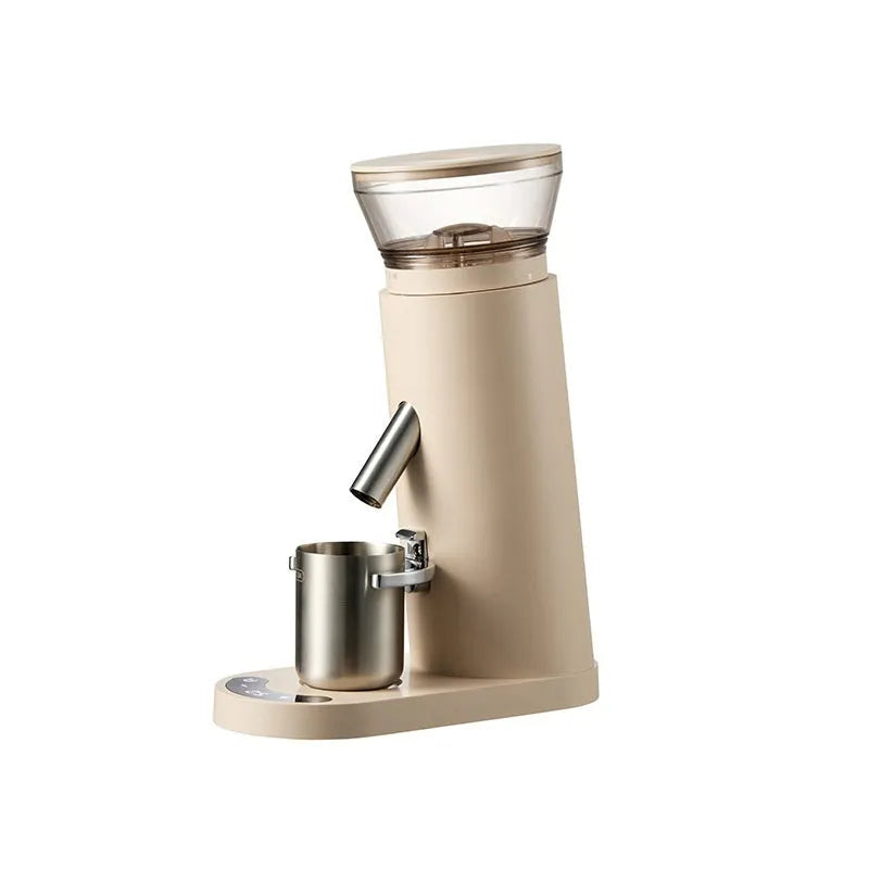 Portable electric coffee grinder machine with stainless steel body and 0.5L capacity