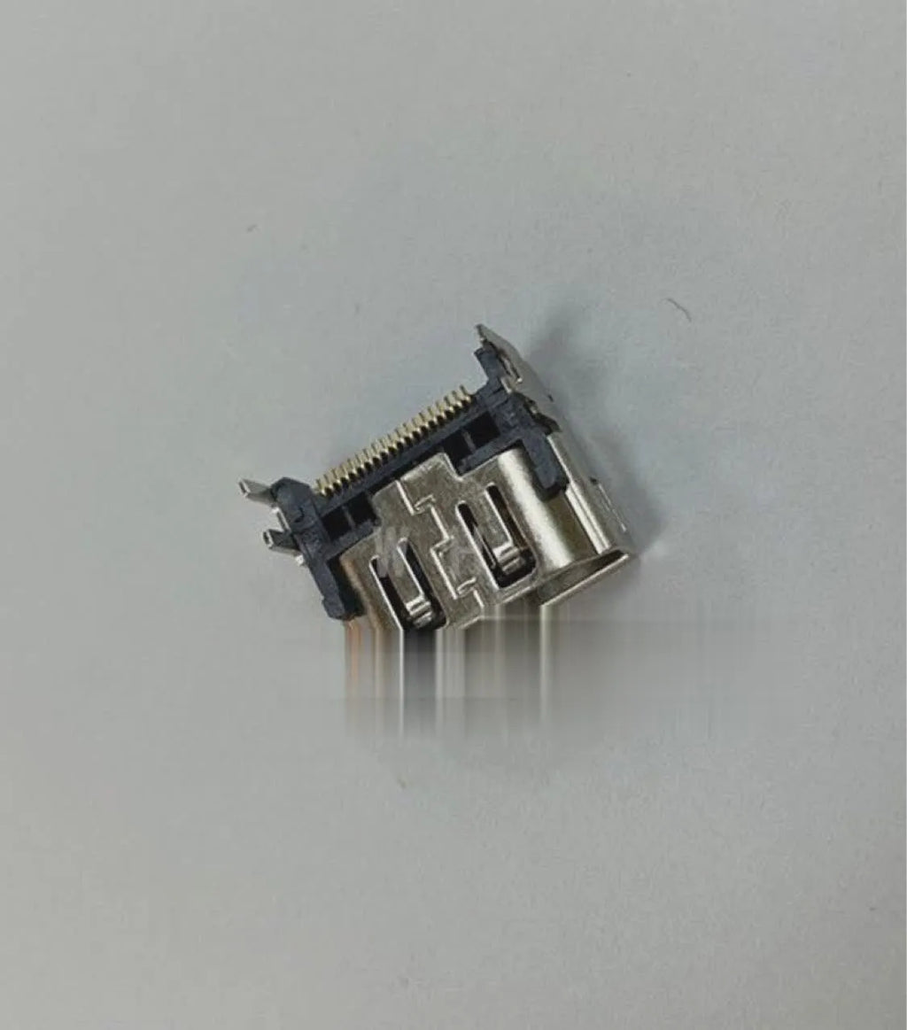 Silver HDMI interface host socket connector for gaming console port extension