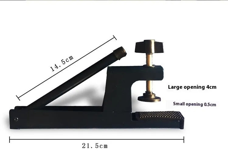 Universal thickened table tennis post set with large clip and open grid frame in indoor table colour
