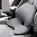 Memory cotton car waist pad and matching headrest for driver seat lumbar support in neutral colour options