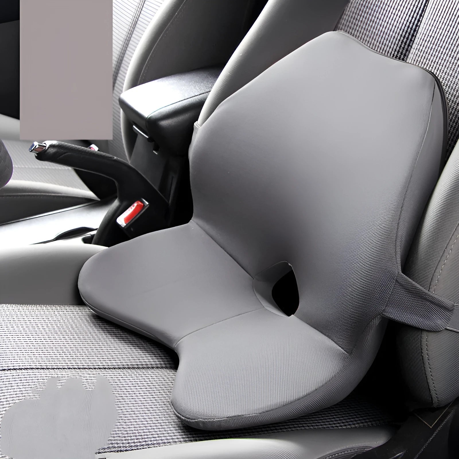 Memory cotton car waist pad and matching headrest for driver seat lumbar support in neutral colour options