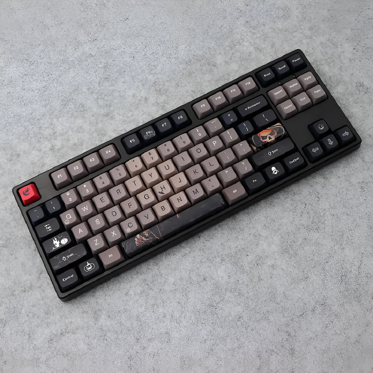 Five-sided sublimation Halloween key cap set with PBT XDA profile, 137 keys, US layout option