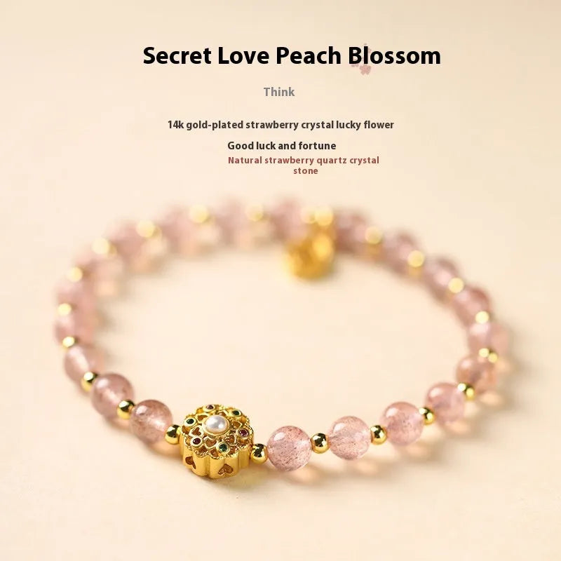 Hand-woven crystal bracelet with 6mm beads showing sun moon pastoral design in three colour options