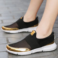Women's low-cut casual sneakers in blue with a mesh interior and lightweight PU midsole.