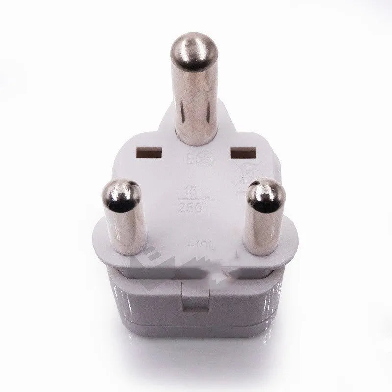 South Africa power converter socket 10A 250V CE certified in black ABS phosphor bronze for European and American plugs