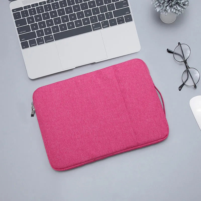 Oxford cloth laptop storage bag in blue, waterproof with zipper closure and internal computer pocket