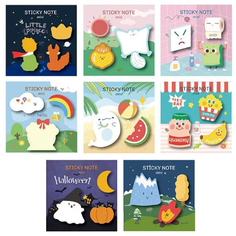 Halloween Spooky Pumpkin Pattern Post-it Notes pad with 90 sheets in 90x90mm size