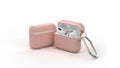 Silicone clamshell earphone case for AirPods with metal buckle and 3.0mm thick corners