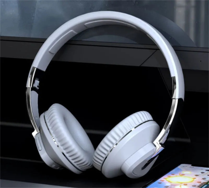 H3 wireless subwoofer headset with all-inclusive ear cups in black, white, blue, or khaki colours