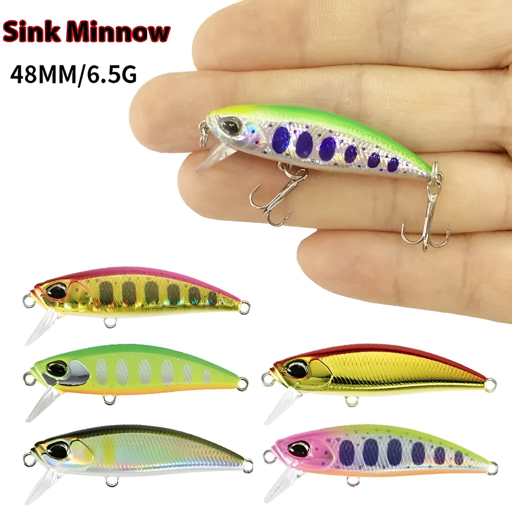 Japanese Submerged Mino fishing lure for mandarin fish and snakehead measuring 48mm