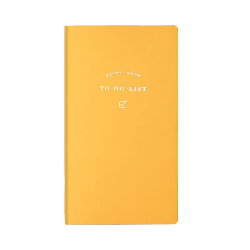 A 48K to-do list notebook with a PU cover in blue, showing its 96 pages of eye protection paper.