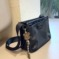 Small square Oxford cloth crossbody bag in trendy cool colour for street style leisure travel