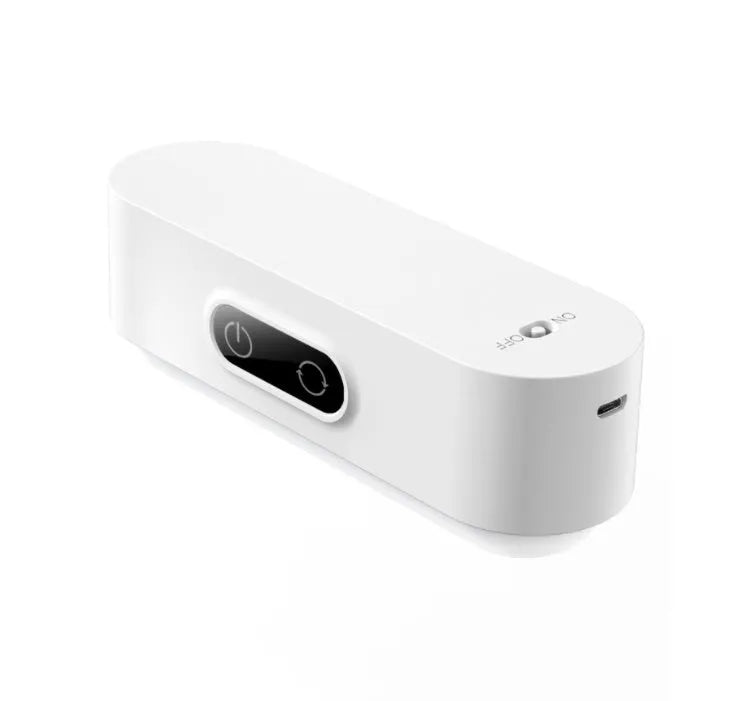 White USB rechargeable magnetic LED study light with touch controls and motion sensor.