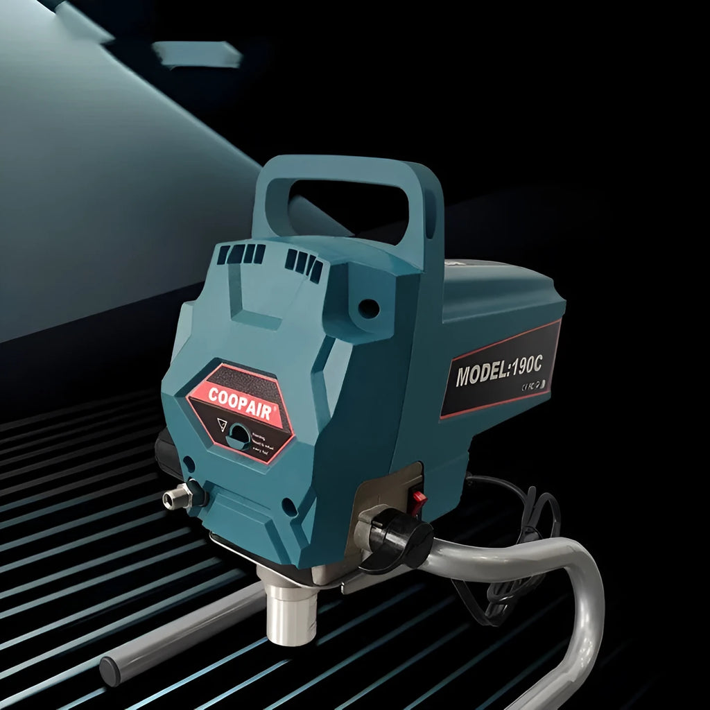 110V electric latex paint spraying machine with spray gun, pressure gauge, and extension rod