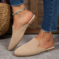 Mesh slip-on sandals in candy colours with cloth upper and rubber sole