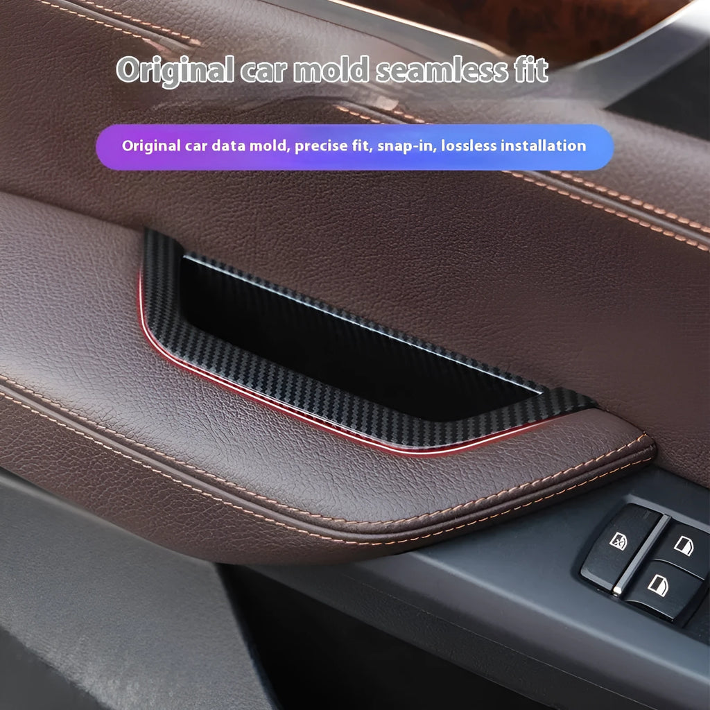 BMW 3 Series detachable inner handle carbon fibre car door handle protective cover in ABS