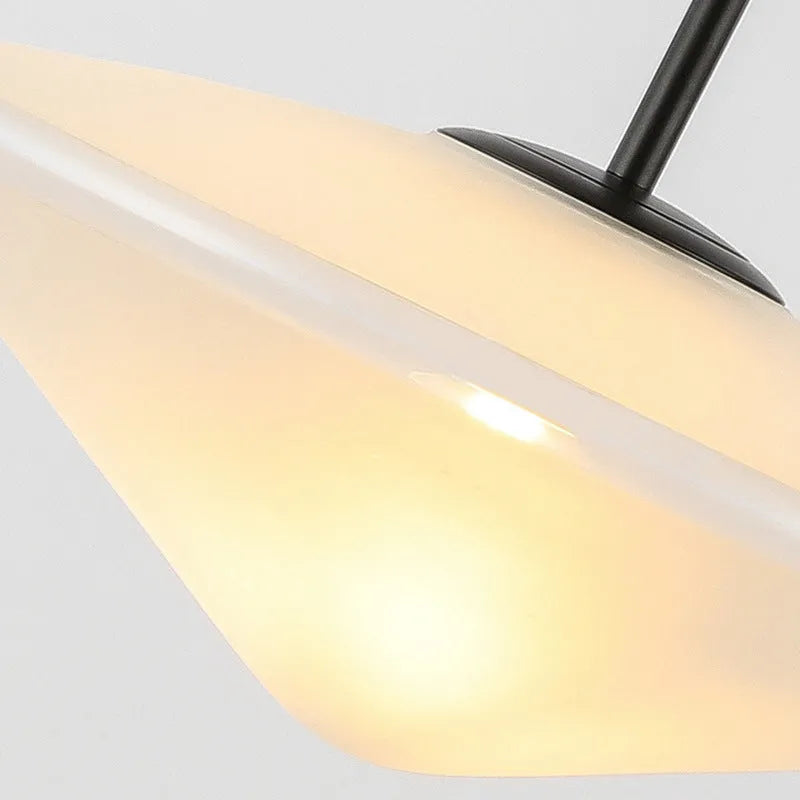 Nordic post-modern UFO glass chandelier ceiling light in 25cm size for bedroom