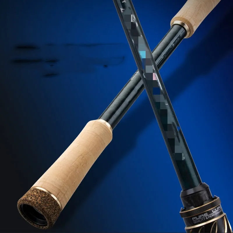 High carbon general purpose pole throwing fishing rod with hard action, FD series model shown