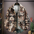 Personality casual lapel shirt coat, long sleeve straight hem, available in multiple colours for spring autumn