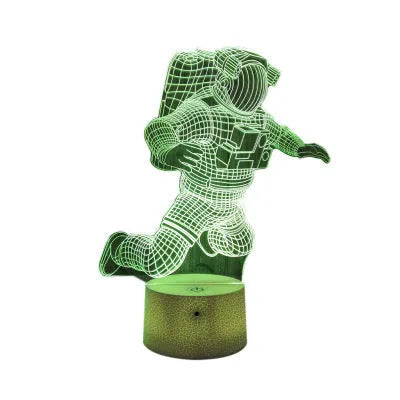 Small astronaut 3D night light with USB plug-in LED, space-themed design, touch or remote control option