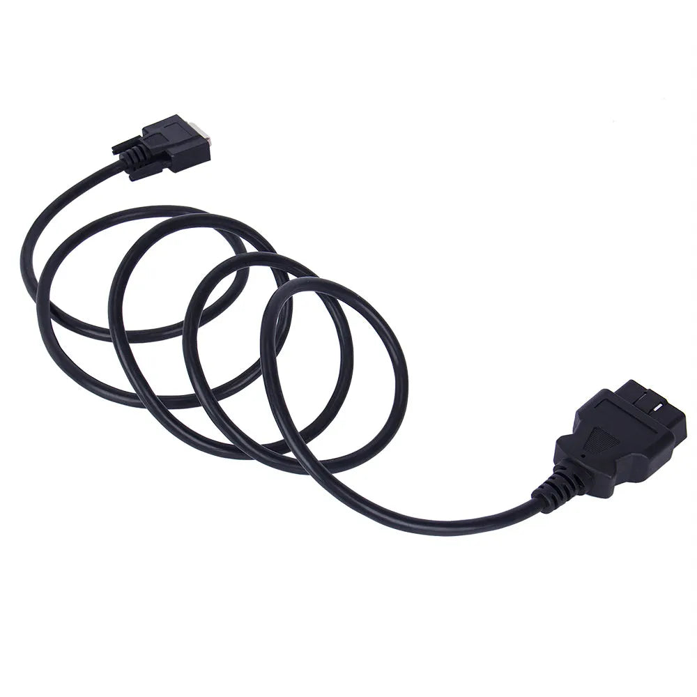 OBD2 male to DB26 female extension cable 180 cm black diagnostic cord