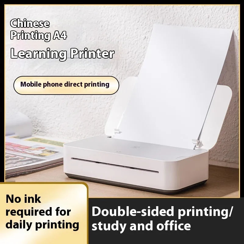 Household small intelligent remote learning printer for wrong question practice with ribbon ink cartridge plastic build