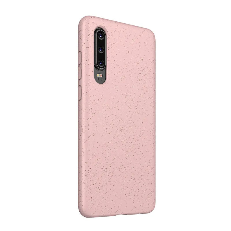 Huawei P30 mobile phone case in TPU material showing back cover design with multiple colour options