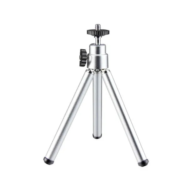 Mini flexible tripod with extendable legs and U-shaped smartphone clip for travel photography