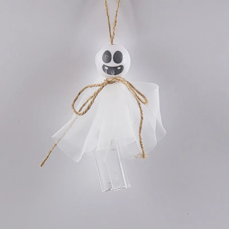 Halloween LED lighting chain with colourful ghost lights and battery box for venue decoration